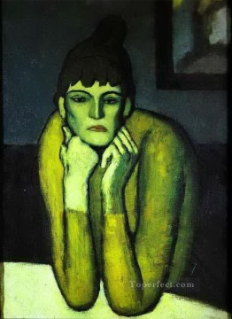 Pablo Picasso Painting - Woman with Chignon 1901 Pablo Picasso